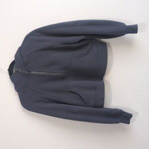Lululemon scuba half-zip cropped pullover hoodie size xs/s in iron blue